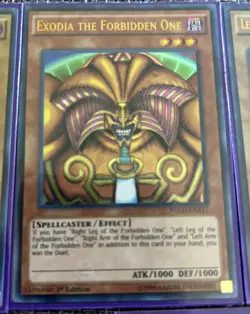 YuGiOh EXODIA THE FORBIDDEN ONE 1st Edition YGLD 5-PIECE Yugi's Legendary 1996 - Image 5
