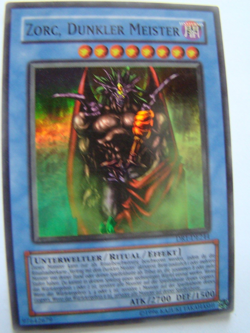 N6 Yugioh ZORC, DUNKLER MEISTER UNTERWELTLER RITUAL SAMMEL KARTE DR1-DE244 - Image 1