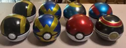 Pokemon TCG PokeBall Tin Various Balls EMPTY No cards Lot Of 8 - Image 1