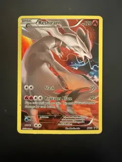 Pokemon TCG Reshiram XY Black Star Promos XY74 Full Art Holo Promo Card MP - Image 1