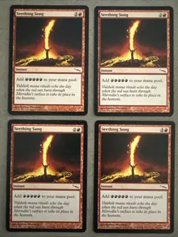Seething Song Mirrodin MTG Magic Card x4 4x Playset LP - Image 1