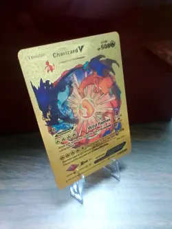 Charizard V Gold V Evolution SR; Pokemon; Mint-Near Mint; Card Fan Art HP508 T10 - Image 1