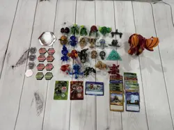 BAKUGAN Large Lot 55 pieces Battle Brawler Figures Cards Vintage - Image 3