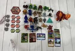BAKUGAN Large Lot 55 pieces Battle Brawler Figures Cards Vintage - Image 4