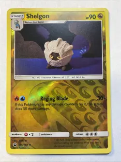 Shelgon 105/168 SM Celestial Storm Pokemon TCG Reverse Holo Card LP Condition - Image 1