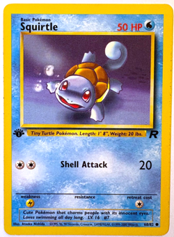 Squirtle Team Rocket 68/82 - 1st Edition - Pokemon TCG Card - Vintage WOTC - LP - Image 1