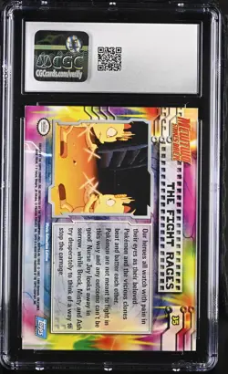 CGC 9 The Fight Rages 1999 the First Movie Topps 35 Silver Foil Pokemon Card - Image 2