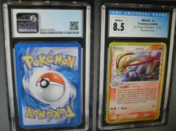 CGC 8.5 NM/Mint Milotic Ex Dragon Frontiers 5/101 Reverse Holo Rare Pokemon Card - Image 1