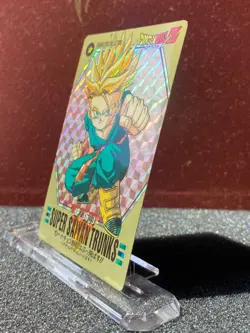 Bandai 1994 Dragon Ball Z CCG Characters Collection Prism Insert Card 4 Trunks - Image 2
