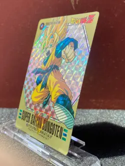 Bandai 1994 Dragon Ball Z CCG Characters Collection Prism Insert Card 3 Gotan - Image 2