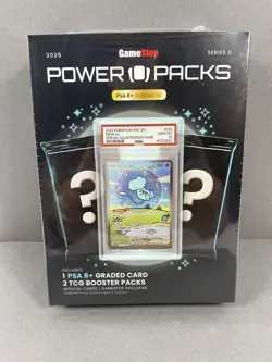 GameStop Power Pack Series 3 (PSA 8+ Graded Card & 2 Booster Packs) - Image 1