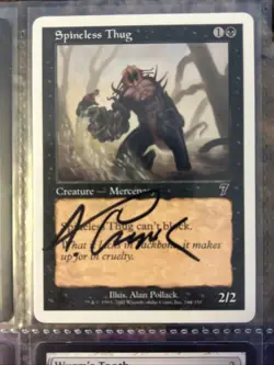 E-1 Mixed Lot Of Signed Alan Pollack Magic The Gathering Cards - Image 5