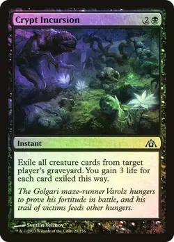 Dragon's Maze MTG FOIL Crypt Incursion Magic - Image 1