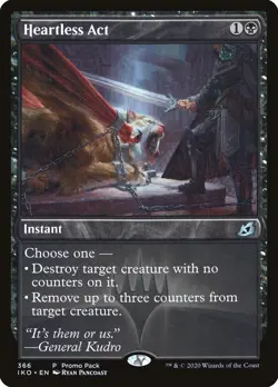 Near Mint x 1 Heartless Act - Foil - Dark Frame Promo Pack Promo Packs - MTG - F - Image 1