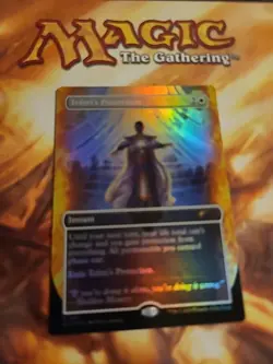 NM Teferi's Protection SLD #1691 Sheldon's Spellbook Secret Lair Rainbow Foil - Image 1