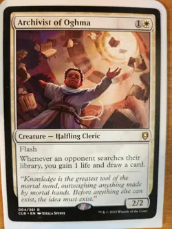 Archivist of Oghma NM Commander Legends: Battle for Baldur's Gate MTG FREE SHIP - Image 1