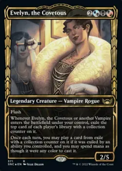 Mint/Near-Mint, English - 1 x MTG Evelyn, the Covetous - Gilded Foil Streets of - Image 1