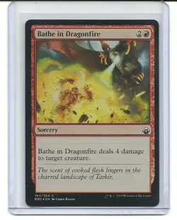 Bathe in Dragonfire - Foil - Battlebond - Magic the Gathering - Image 1