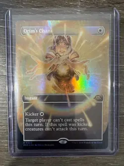 Magic The Gathering Modern 3 Horizons Borderless Foil Orim's Chant #0323 - Image 1