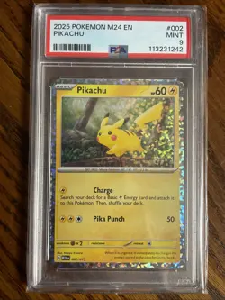 Pokemon 2025 McDonald’s Promo M24 En Psa 9 Lot Nearly Complete Set - Image 3