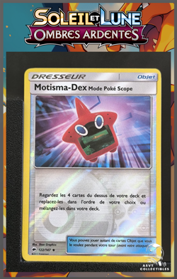 Carte Pokemon Motisma-Dex Mode Poke Scope 122/147 Reverse SL3 Ombres Ardentes FR - Image 1