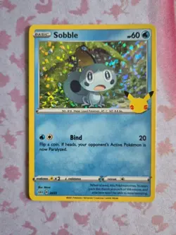 LIGHT HOLO BLEED ERROR Pokemon Sobble McDonald's 25th Anniversary Promos 024/025 - Image 2