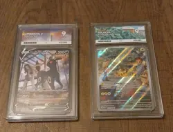 Ace 9 Pokemon Slab Bundle English Umbreon V & Pikachu Illustration rare 151 - Image 1