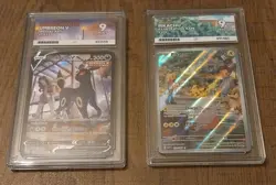 Ace 9 Pokemon Slab Bundle English Umbreon V & Pikachu Illustration rare 151 - Image 2