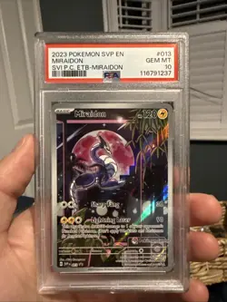 Miraidon 013 Scarlet & Violet Promo PSA 10 Pokemon Center Stamped - Image 1