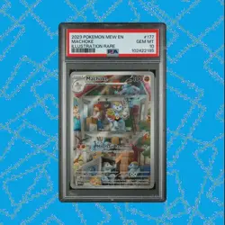 MACHOKE 151 MEW 177/165 2023 Pokemon ILLUSTRATION RARE PSA 10 Gem Mint - Image 1