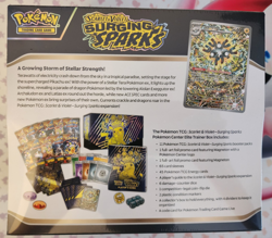 Pokemon Surging Sparks Elite Trainer Box ETB POKEMON CENTER EXCLUSIVE - SEALED - Image 2