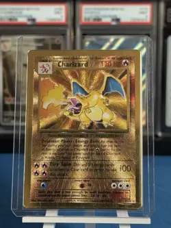 2021 Pokemon Celebrations Charizard Classic Gold Metal Premium Collection 4/102 - Image 1