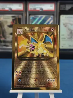 2021 Pokemon Celebrations Charizard Classic Gold Metal Premium Collection 4/102 - Image 2