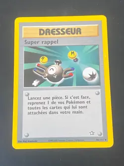 CARTE POKEMON SUPER RAPPEL 98/111 FR PEU COMMUNE NEO GENESIS - TBE/EXC - Image 1
