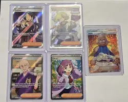 Pokemon TCG Full Art Trainer Lot - Lacey, Drasna, Hala, Caretaker (NM) - Image 1