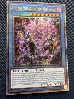 Yugioh Ame Murakumo No Mitsurugi SUDA-EN092 Quarter Century Rare 1st Edition NM - Image 1