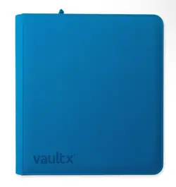 VaultX 12 Pocket Exo-Tec Zip Binder Neon Blue - Holds 480 Cards IN HAND - Image 3