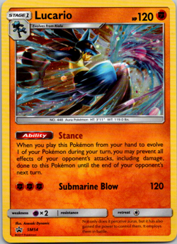 Lucario - SM54 - Black Star Holo Rare Promo - Pokemon Card - Near Mint - Image 1