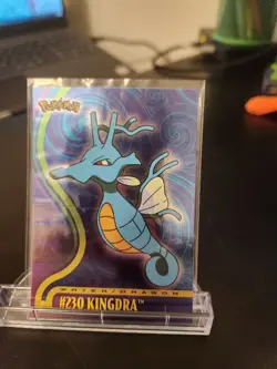 Kingdra # 230 Pokemon Card Topps TV Animation Edition Foil Holo rare - Image 1