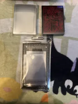 *NO CARDS* Japanese’s Yu-Gi-Oh Prismatic God Box Red Storage Box W/ Sleeves + - Image 5