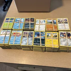 Bulk Lot 2400 Pokemon Cards Sword Shield and Some Older Cards Yellow Border Mix - Image 1
