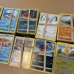 Bulk Lot 2400 Pokemon Cards Sword Shield and Some Older Cards Yellow Border Mix - Image 3