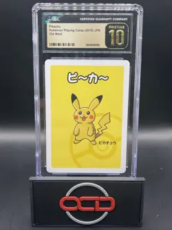 CGC 10 PRISTINE Pikachu Old Maid 2019 Japanese Pokemon Card - Image 1
