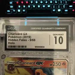 Pokemon Charizard GX Holo Ultra Rare Card 9/68 Hidden Fates, CGC Pristine 10 - Image 3