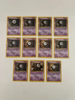 1999-2001 vintage pokemon card lot of 11 "unknown" cards - Image 1