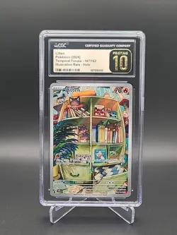 Pokemon Litten 167/162 CGC Pristine 10 Temporal Forces SIR Pokemon TCG Card 2024 - Image 1