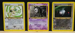 Pokemon Lot of 3 1st Edition Neo Discovery Non Holo Cards M-NM Unplayed - Image 1