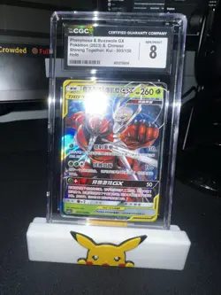Pokemon 2023 Chinese Pheromosa & Buzzwole GX Holo Card 003/150 Shining Together - Image 1