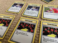 1999 Pokemon Unlimited Base Set Team Rocket Trainer Energy Card Bundle x18 Cards - Image 5