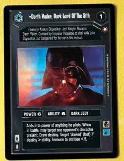 SWCCG - Darth Vader, Dark Lord of the Sith (Star Wars Customizable Cards Game) - Image 1